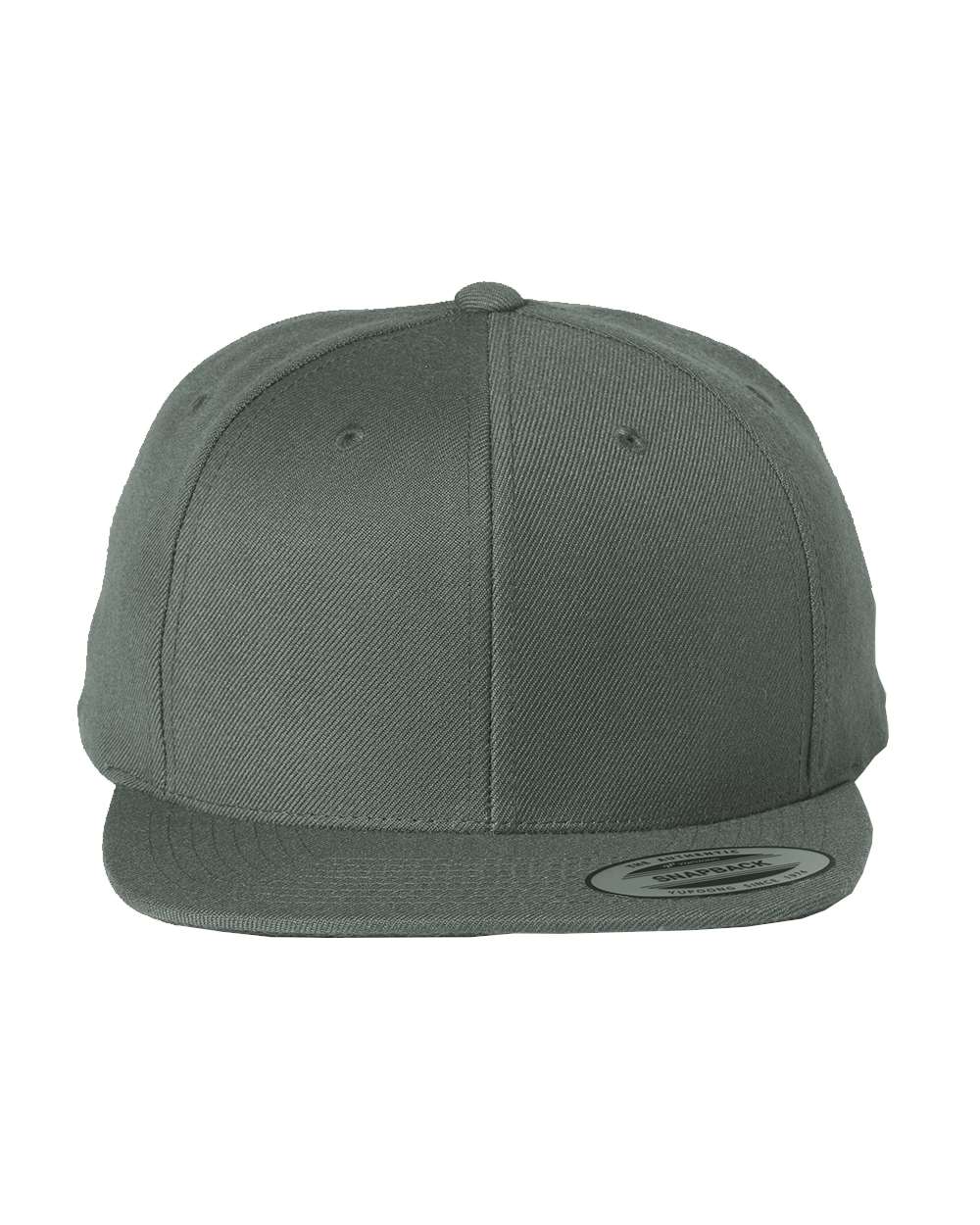 YP Classics Premium Flat Bill Snapback Cap - 6089M Dark Grey