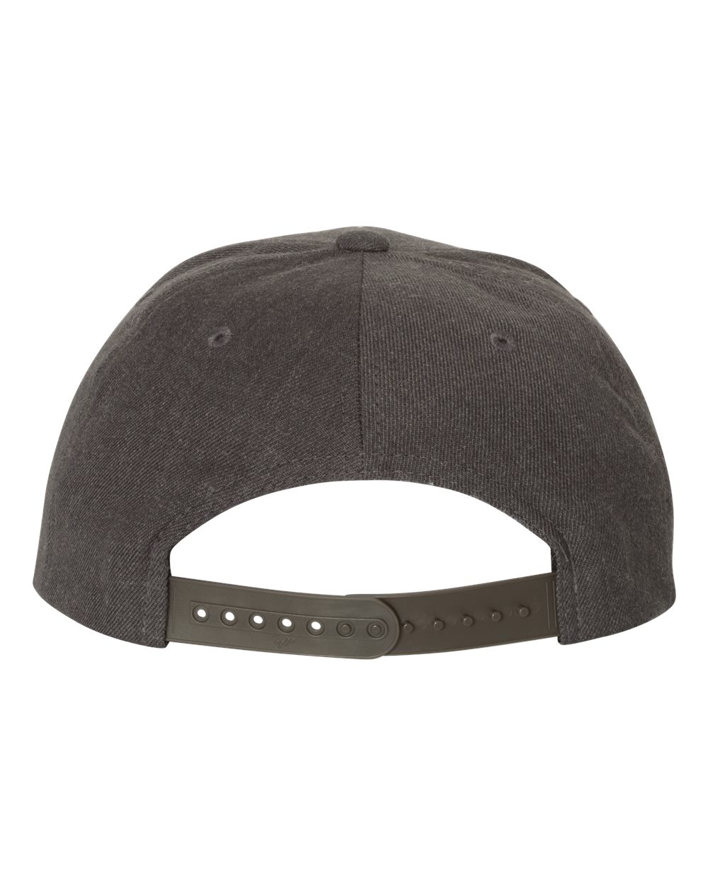 YP Classics Premium Flat Bill Snapback Cap - 6089M Dark Heather