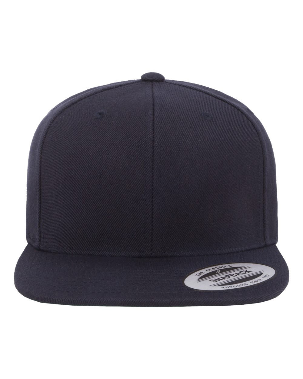 YP Classics Premium Flat Bill Snapback Cap - 6089M Dark Navy