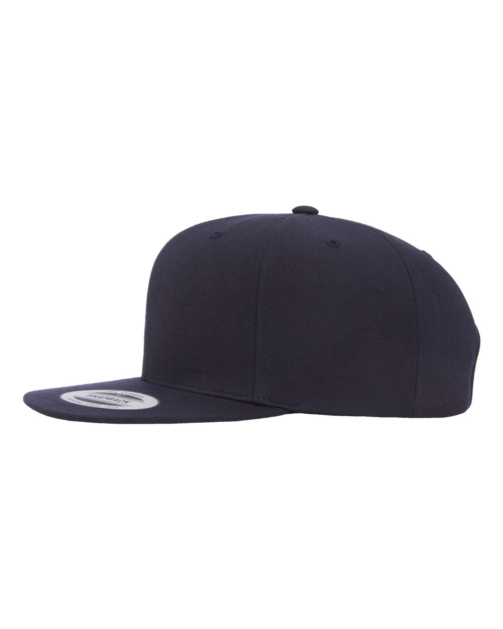 YP Classics Premium Flat Bill Snapback Cap - 6089M Dark Navy