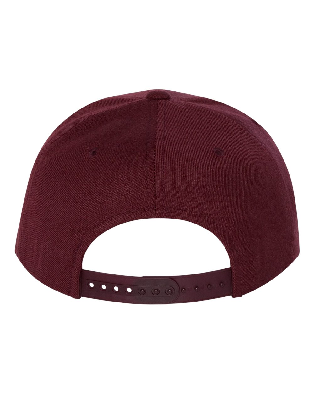 YP Classics Premium Flat Bill Snapback Cap - 6089M Maroon