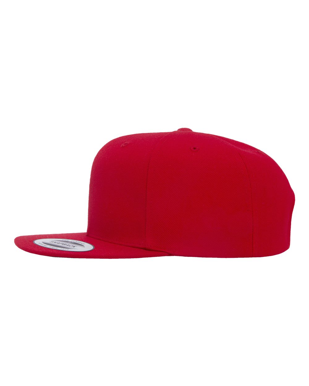 YP Classics Premium Flat Bill Snapback Cap - 6089M Red