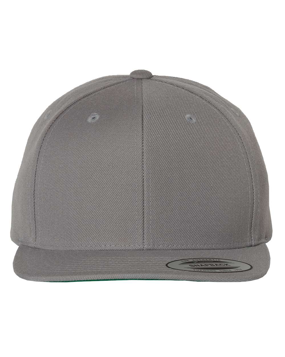YP Classics Premium Flat Bill Snapback Cap - 6089M Silver