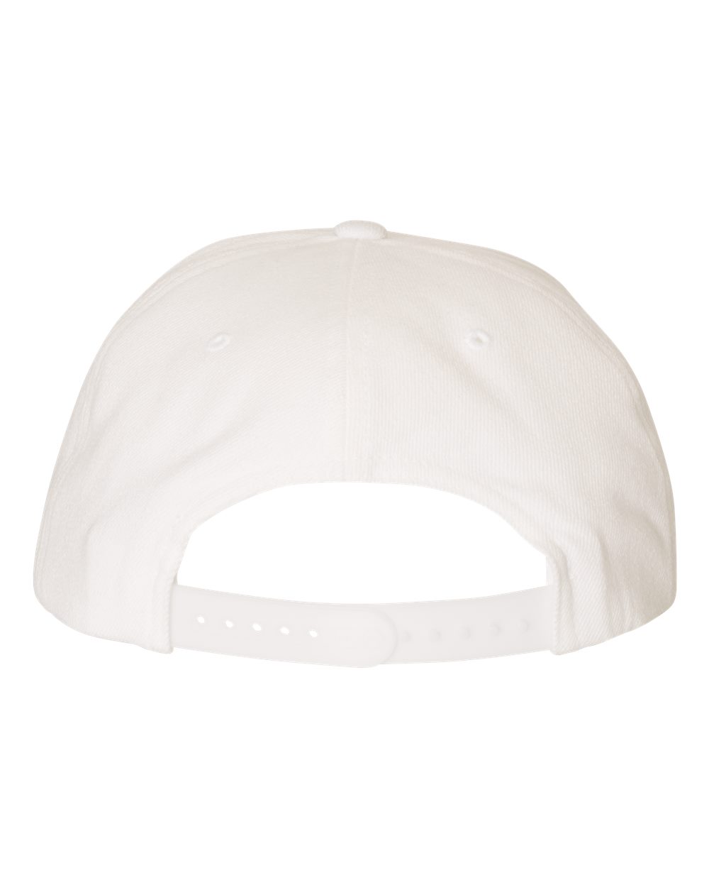 YP Classics Premium Flat Bill Snapback Cap - 6089M White
