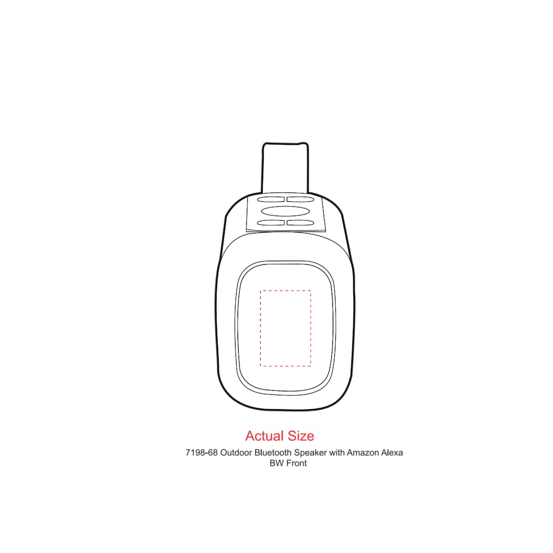 Outdoor Bluetooth Speaker with Microphone - 7198-68 Black