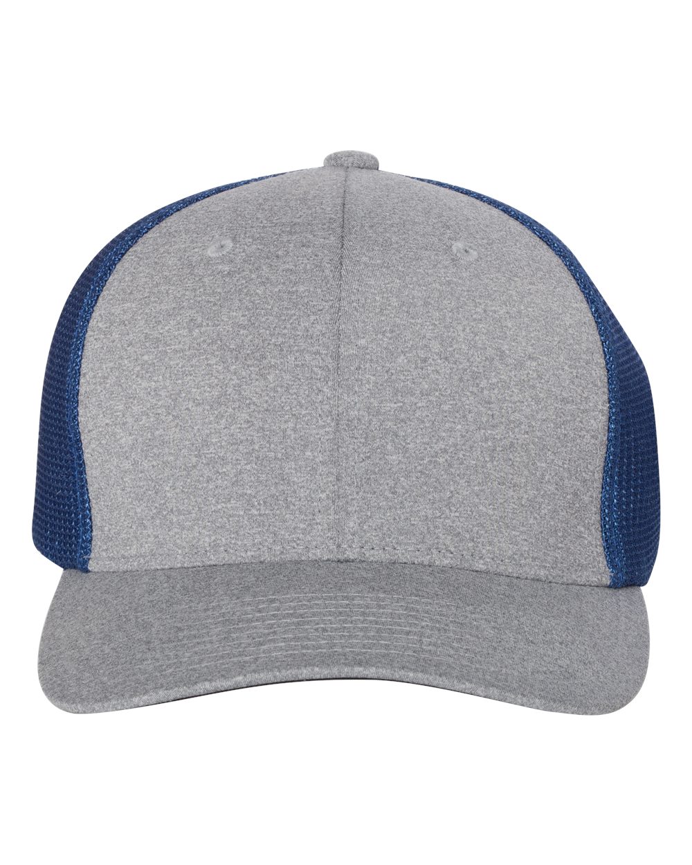 Flexfit Mélange Trucker Cap - 6311 Heather Grey- Royal