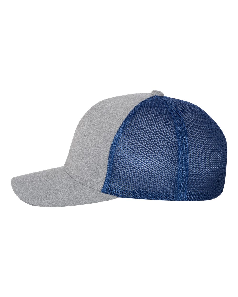 Flexfit Mélange Trucker Cap - 6311 Heather Grey- Royal