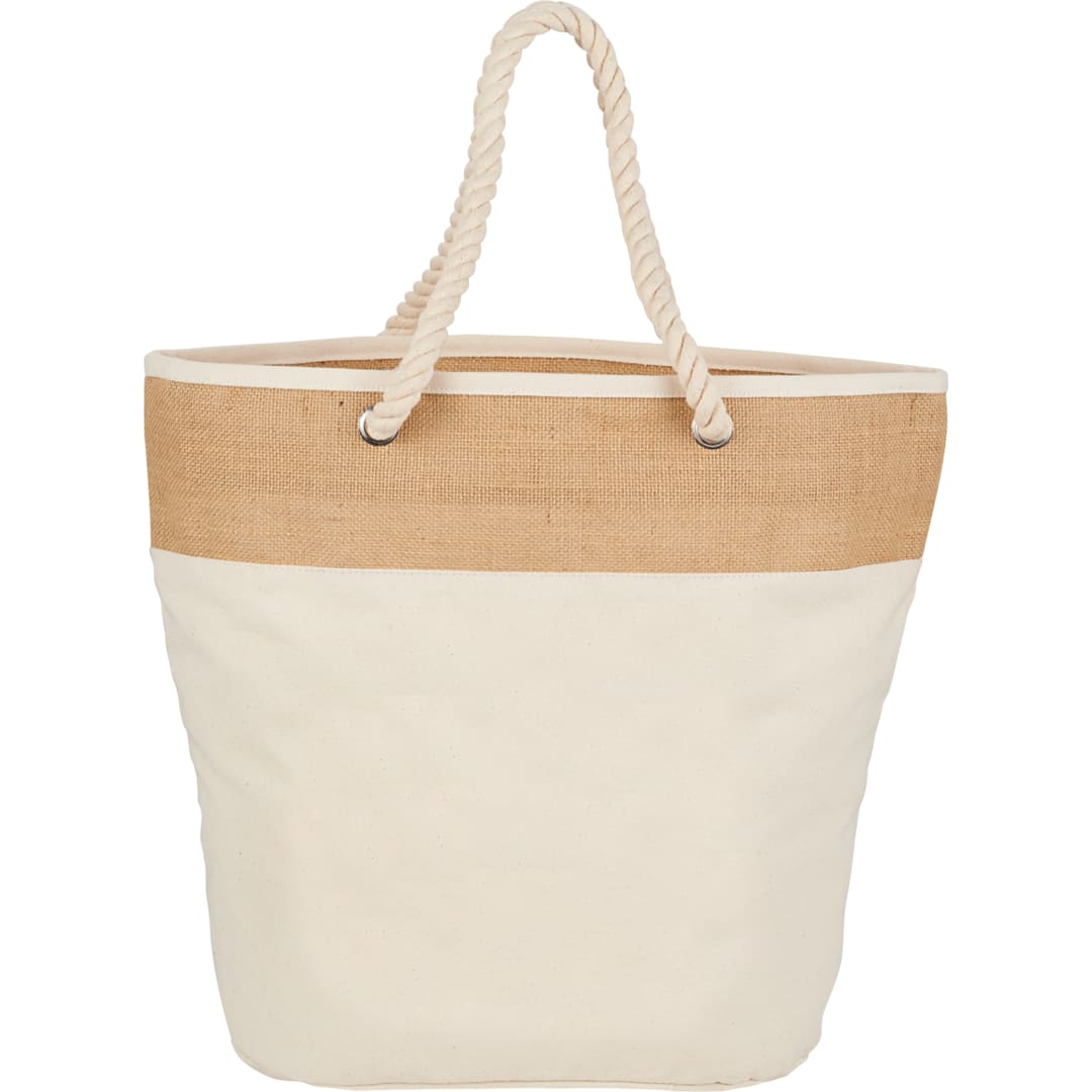 Jute Accent 12oz Cotton Canvas Rope Tote - 7900-22