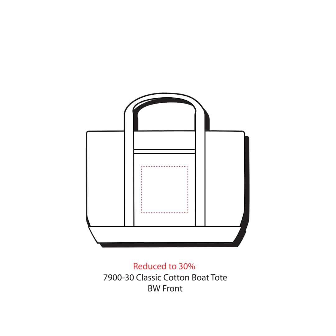 Baltic 18oz Cotton Canvas Tote - 7900-30 Black