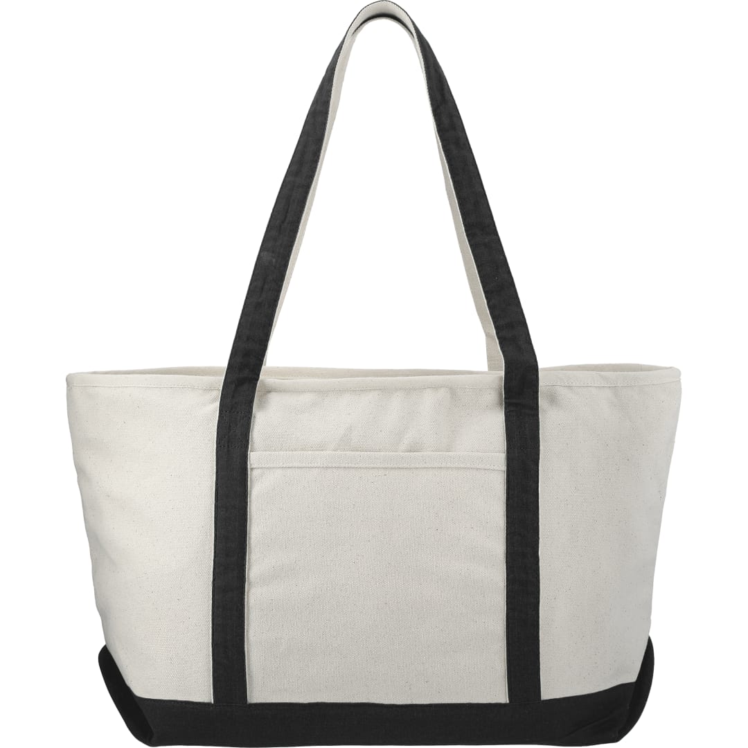 Baltic 18oz Cotton Canvas Zippered Tote - 7900-31 Black
