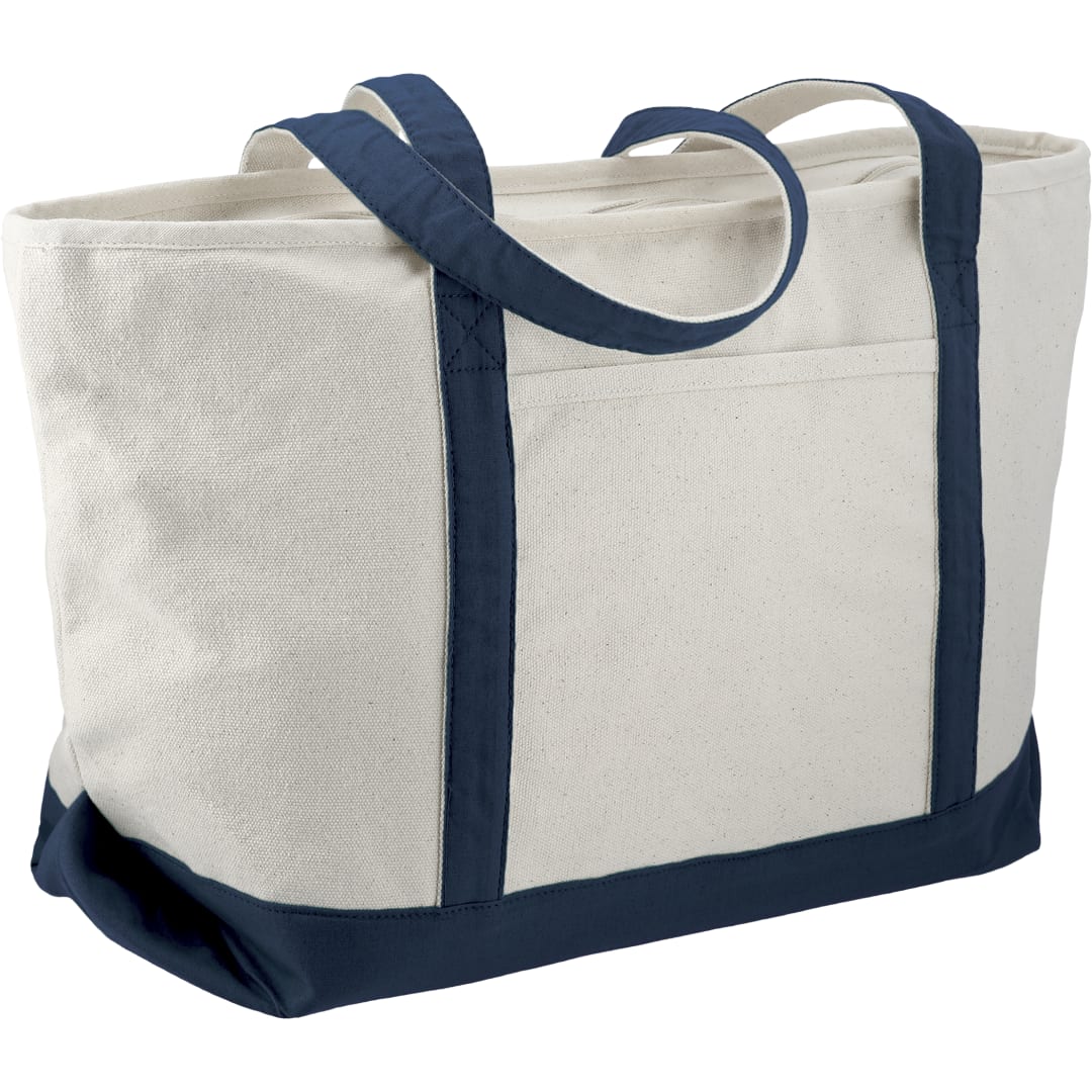 Baltic 18oz Cotton Canvas Zippered Tote - 7900-31 Blue