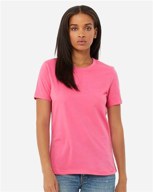 BELLA + CANVAS Women’s Relaxed Jersey Tee - 6400 Charity Pink
