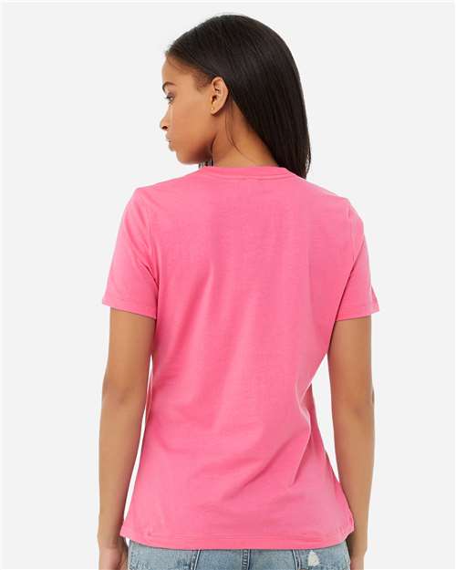 BELLA + CANVAS Women’s Relaxed Jersey Tee - 6400 Charity Pink
