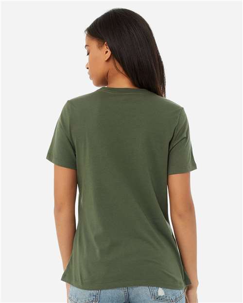 BELLA + CANVAS Women’s Relaxed Jersey Tee - 6400 Military Green