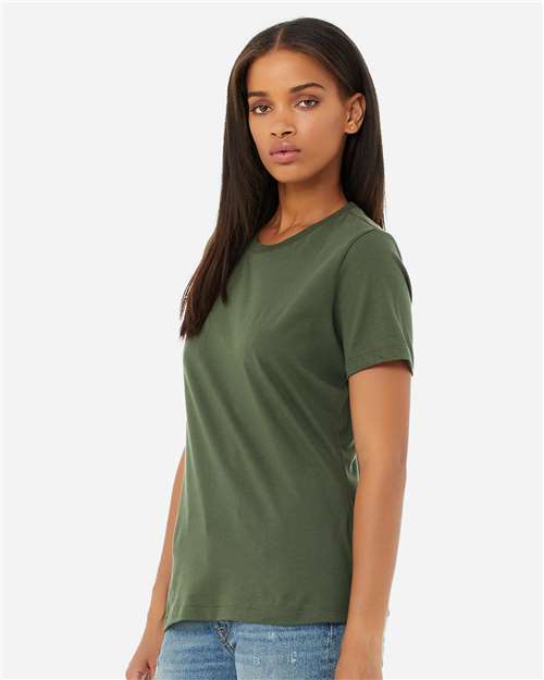 BELLA + CANVAS Women’s Relaxed Jersey Tee - 6400 Military Green