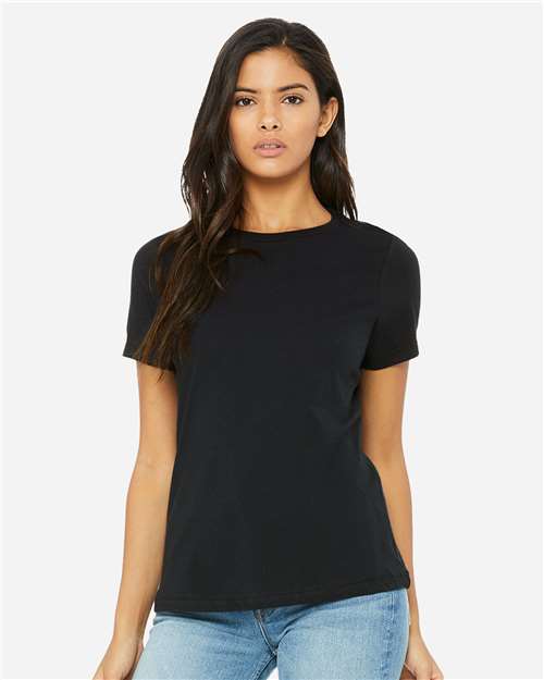 BELLA + CANVAS Women’s Relaxed Jersey Tee - 6400 Vintage Black