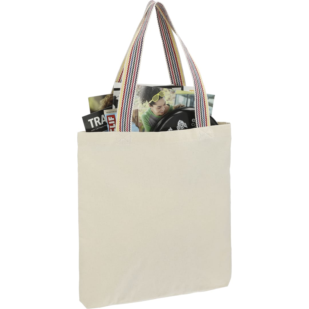 Rainbow Recycled 6oz Cotton Convention Tote - 7901-01 Natural