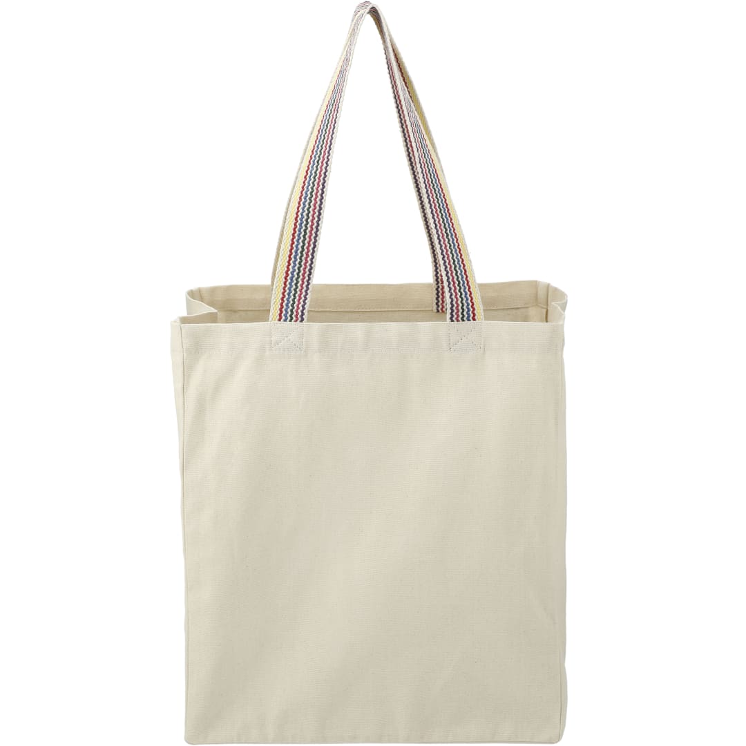 Rainbow Recycled 6oz Cotton Grocery Tote - 7901-03 Natural