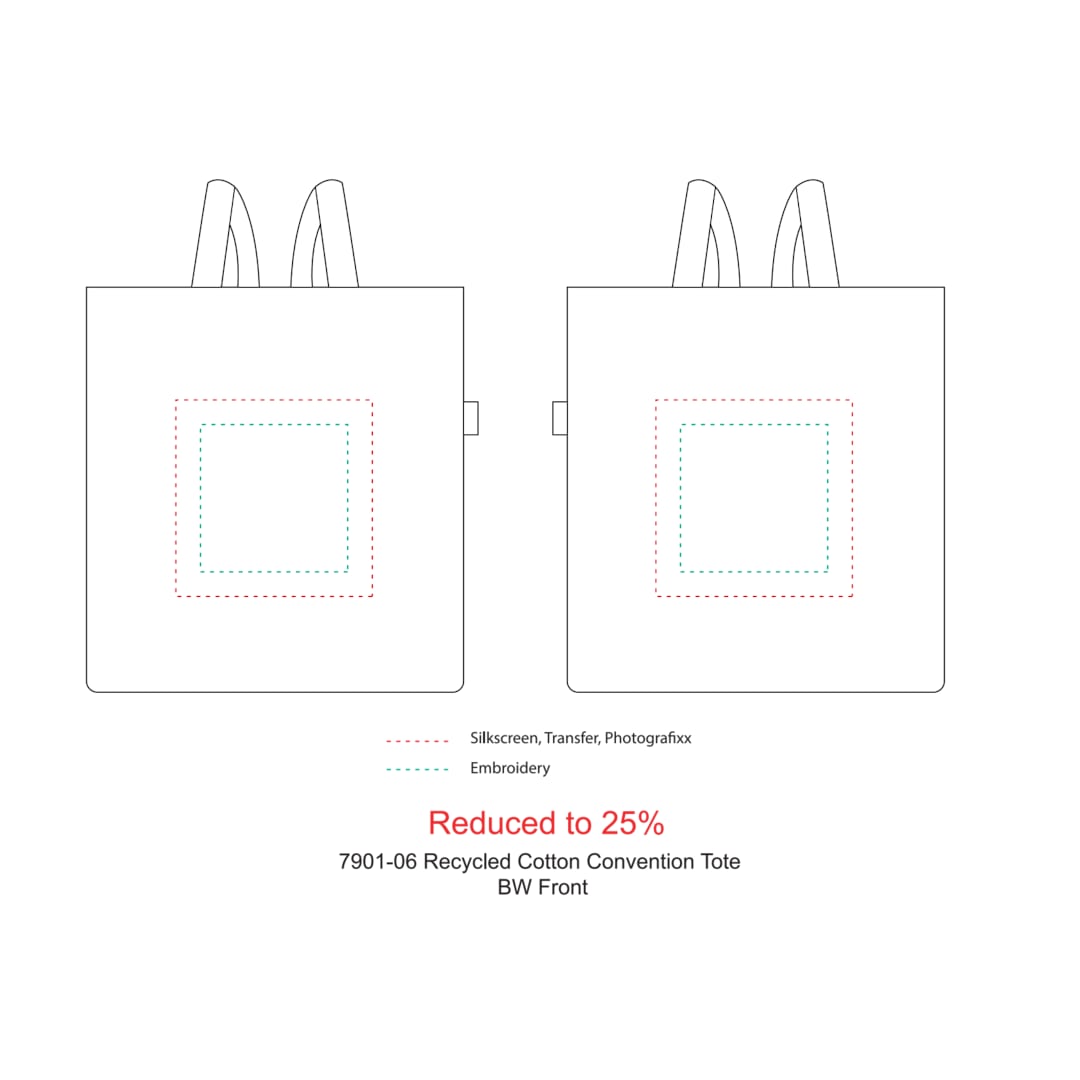 Recycled Cotton Convention Tote - 7901-06 Multi