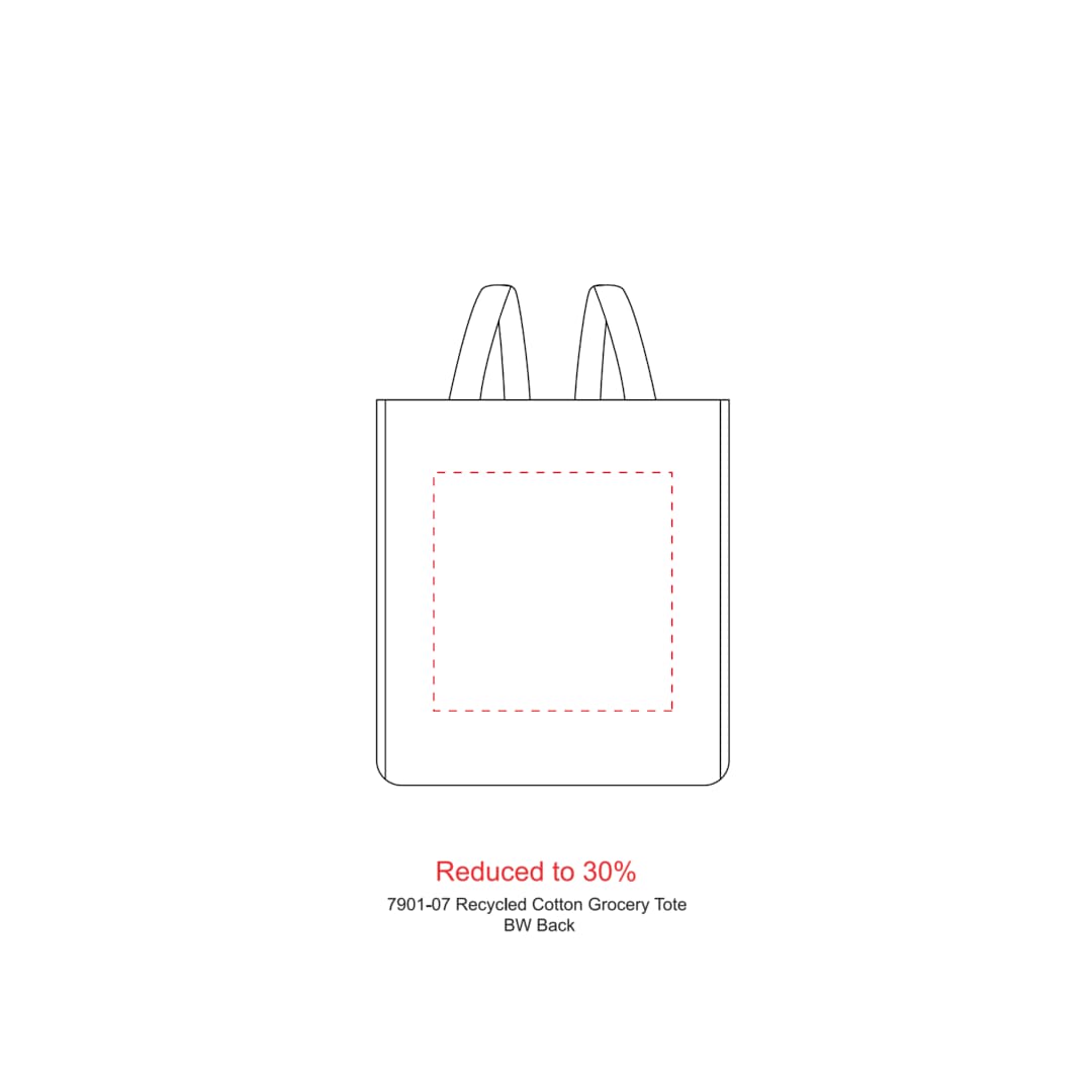 Recycled Cotton Grocery Tote - 7901-07 Multi