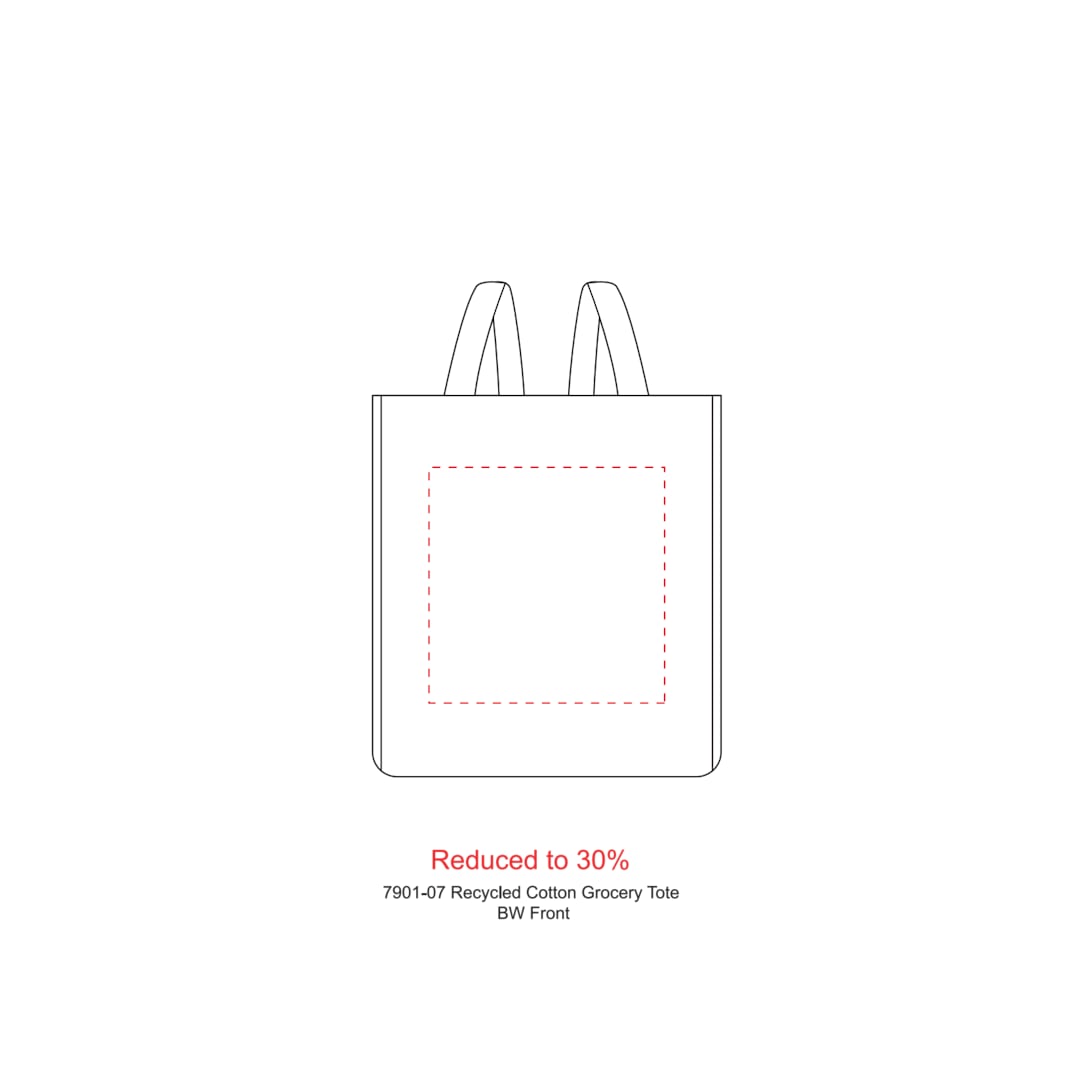Recycled Cotton Grocery Tote - 7901-07 Multi