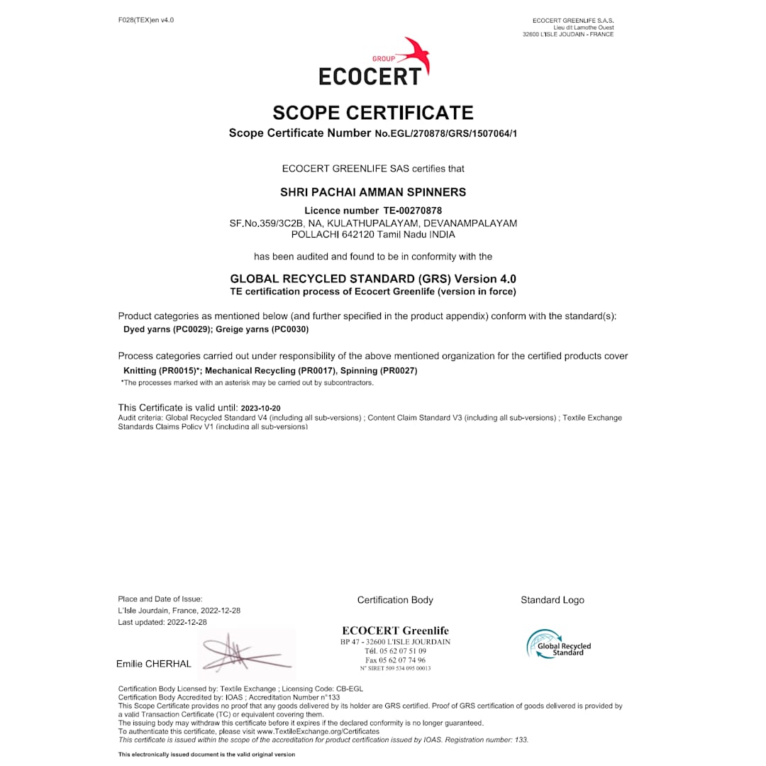 Recycled Cotton Grocery Tote - 7901-07 Multi