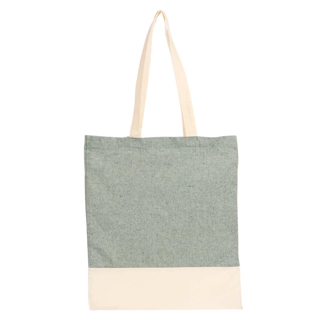Split Recycled 5oz Cotton Twill Convention Tote - 7901-08 Green