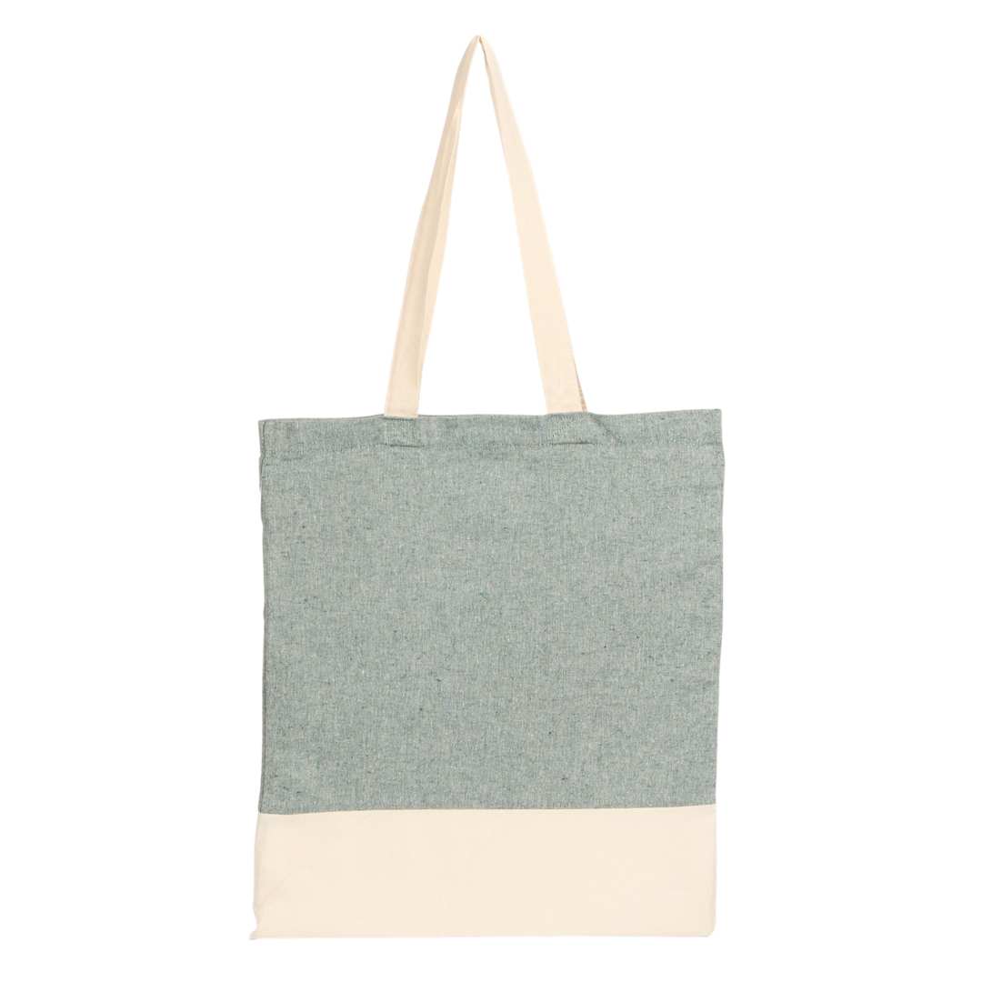 Split Recycled 5oz Cotton Twill Convention Tote - 7901-08 Green