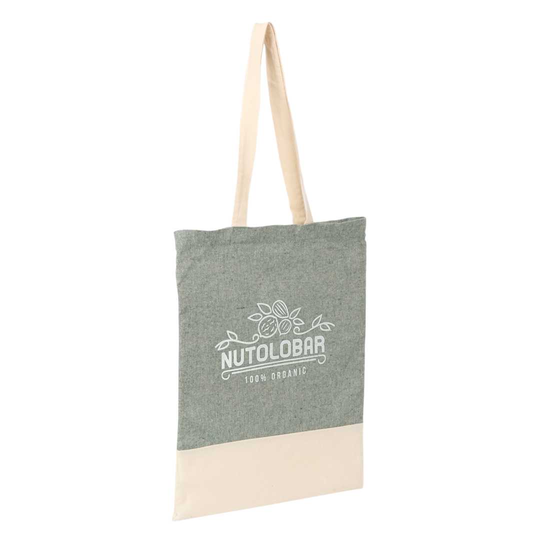 Split Recycled 5oz Cotton Twill Convention Tote - 7901-08 Green