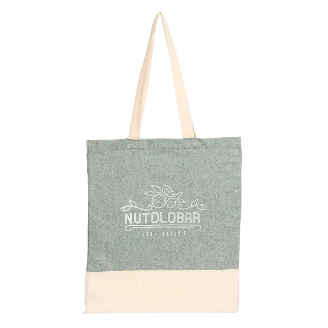 Split Recycled 5oz Cotton Twill Convention Tote - 7901-08 Green