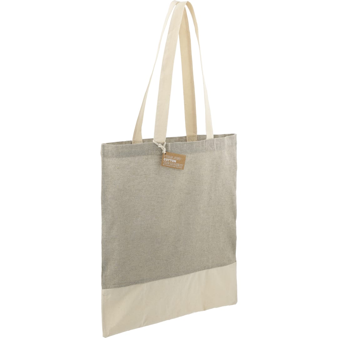 Split Recycled 5oz Cotton Twill Convention Tote - 7901-08 Gray