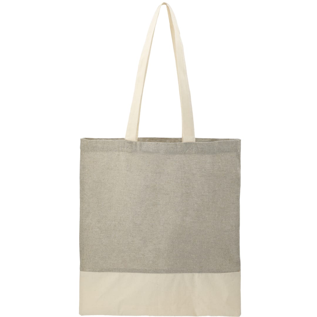 Split Recycled 5oz Cotton Twill Convention Tote - 7901-08 Gray