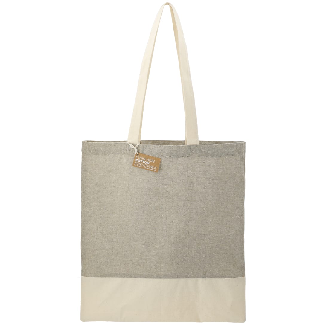 Split Recycled 5oz Cotton Twill Convention Tote - 7901-08 Gray