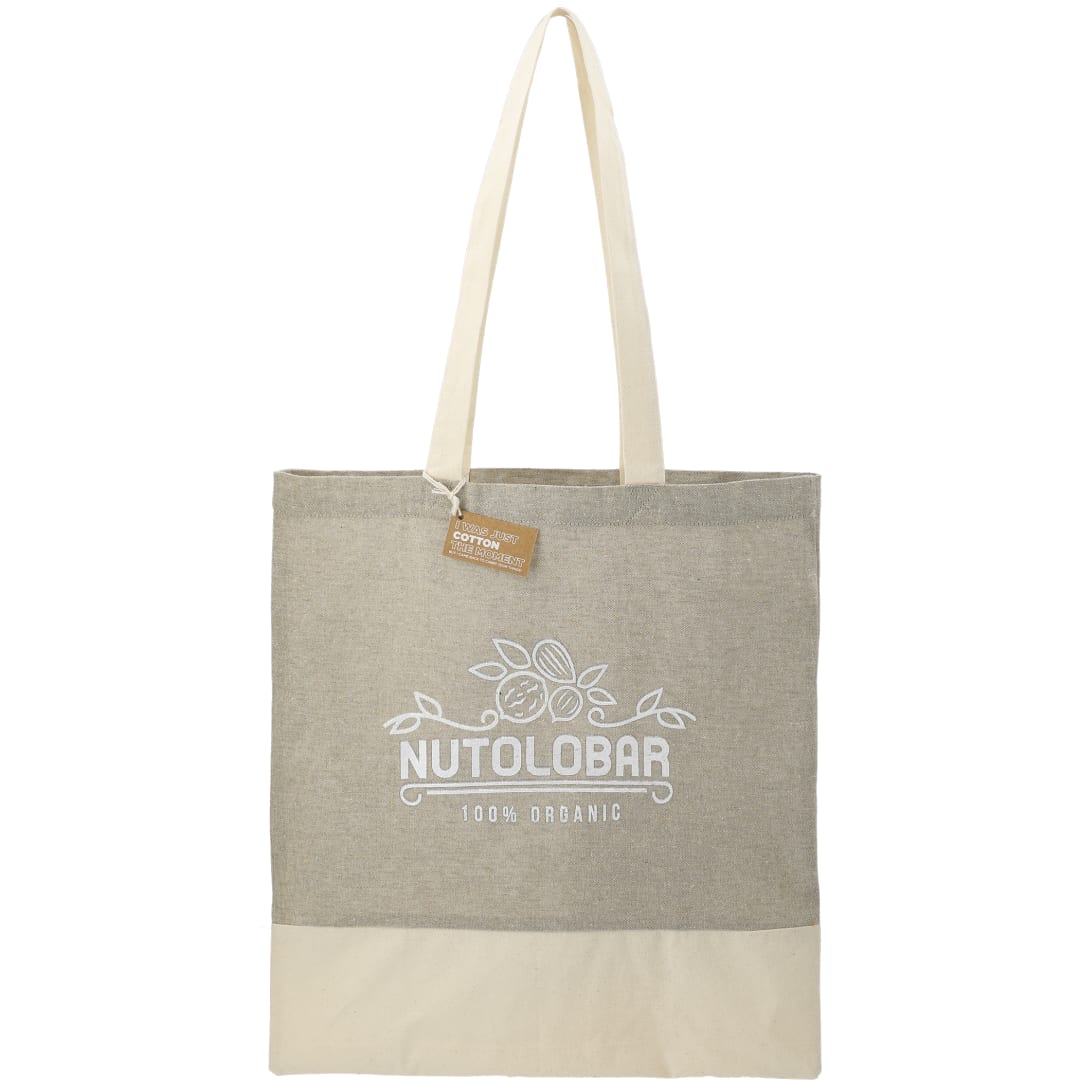 Split Recycled 5oz Cotton Twill Convention Tote - 7901-08 Gray