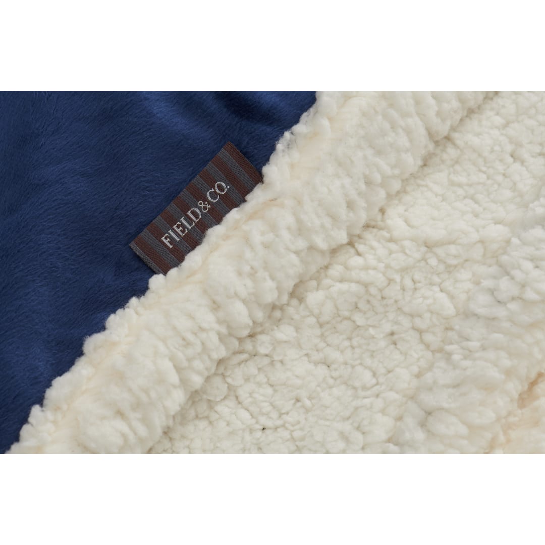 Field & Co. Field & Co.® Cambridge Oversized Sherpa Blanket - 7950-51 Blue