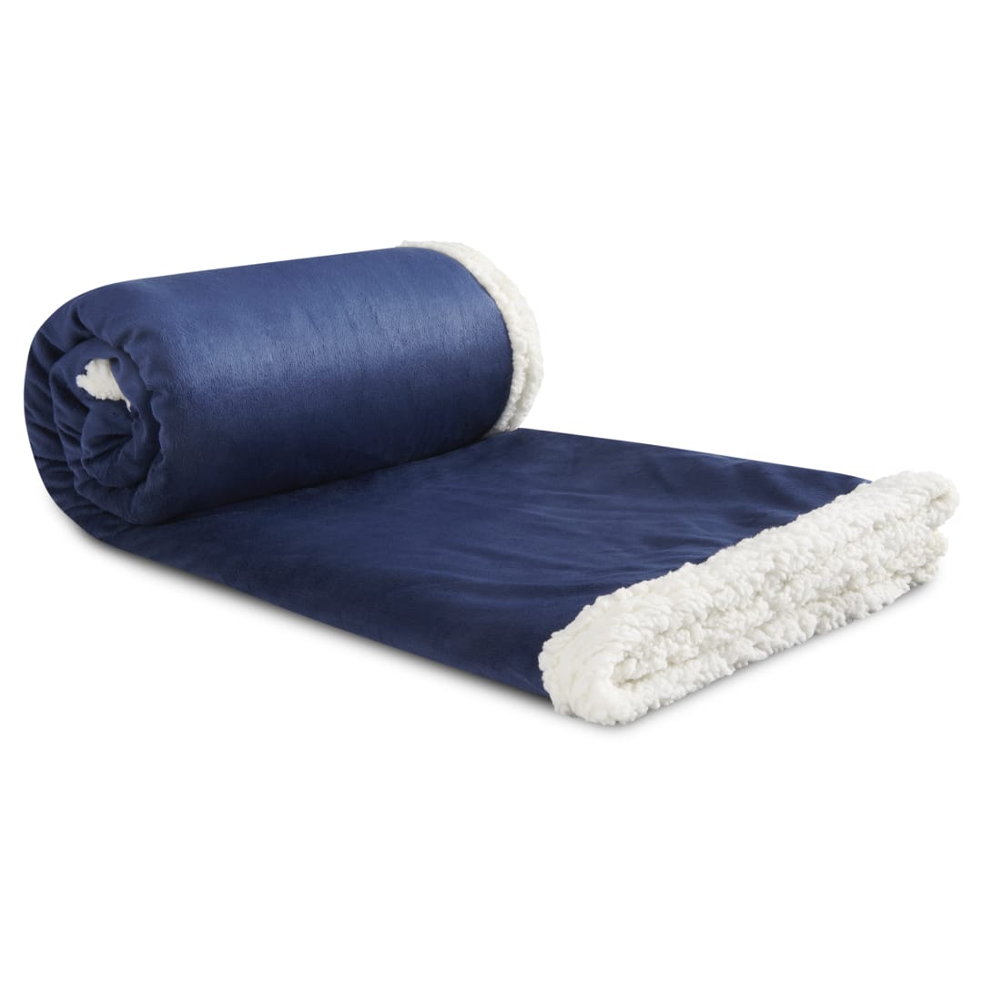 Field & Co. Field & Co.® Cambridge Oversized Sherpa Blanket - 7950-51 Blue