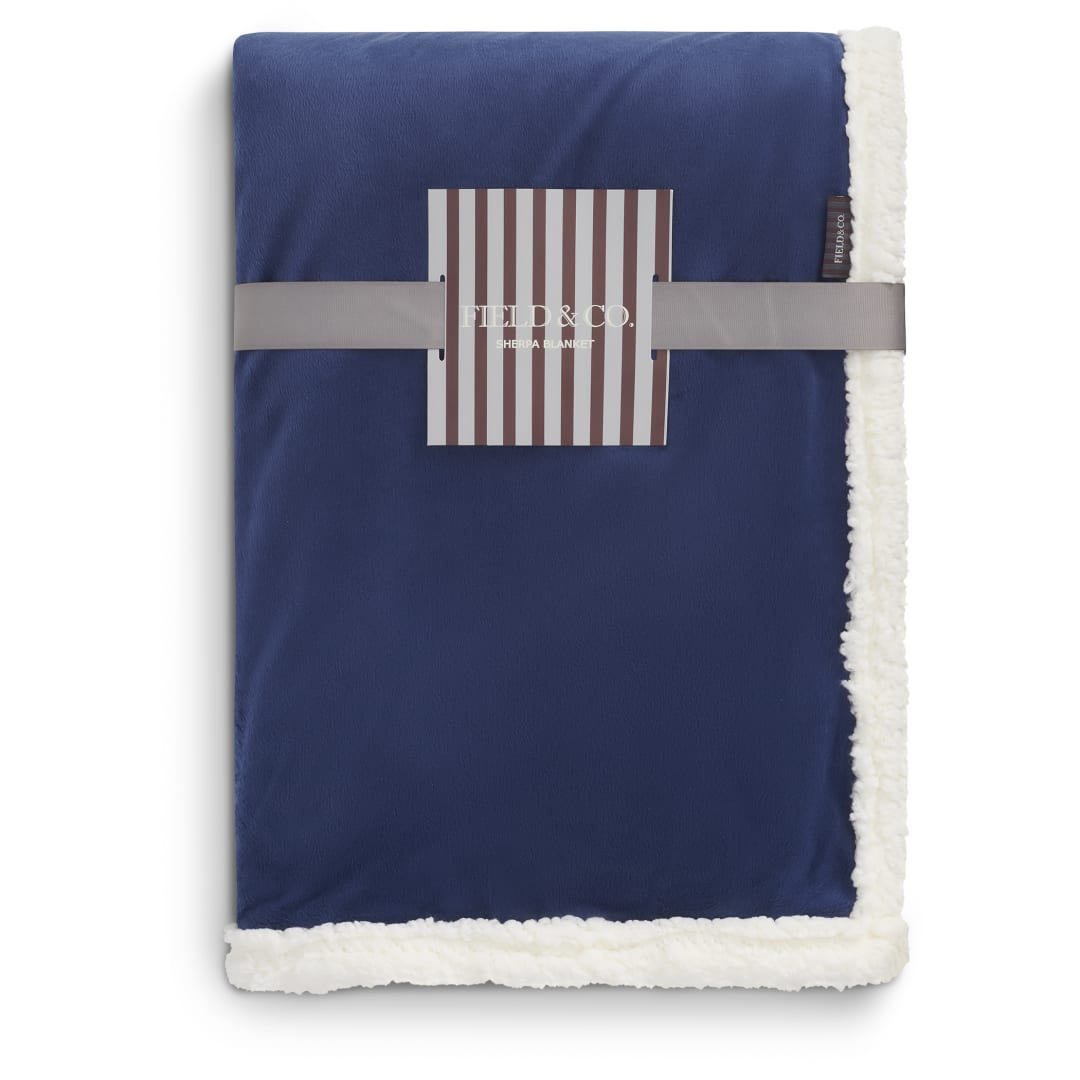 Field & Co. Field & Co.® Cambridge Oversized Sherpa Blanket - 7950-51 Blue