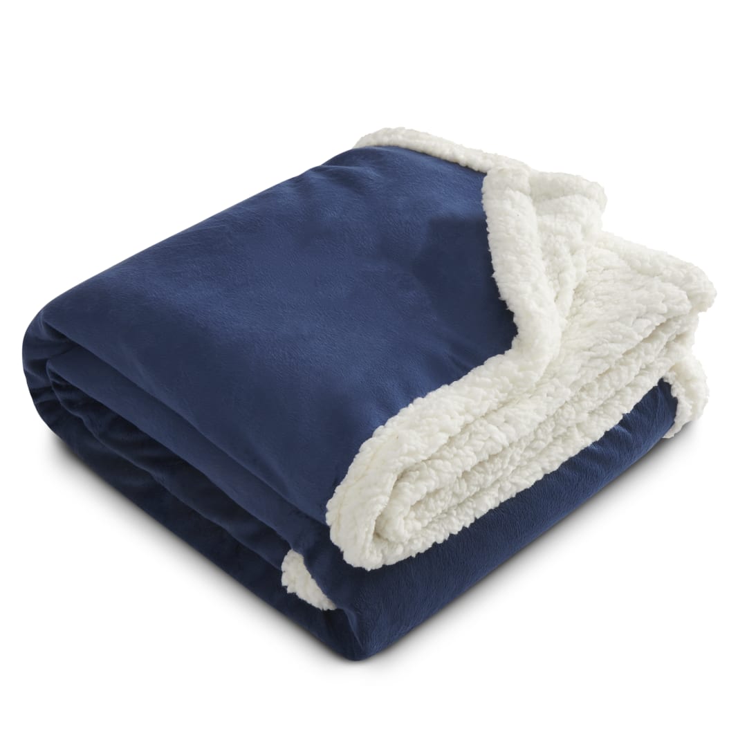 Field & Co. Field & Co.® Cambridge Oversized Sherpa Blanket - 7950-51 Blue