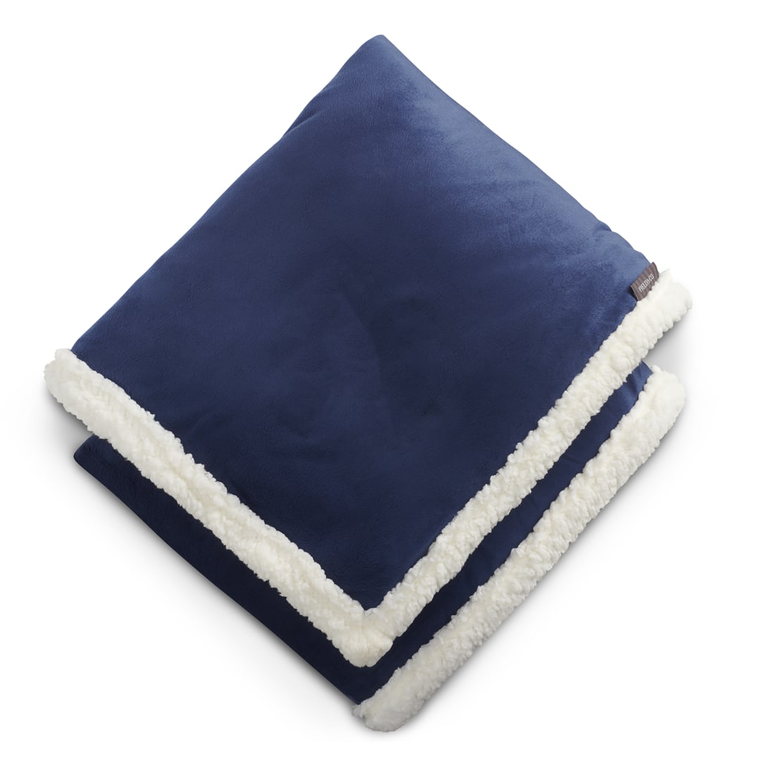 Field & Co. Field & Co.® Cambridge Oversized Sherpa Blanket - 7950-51 Blue