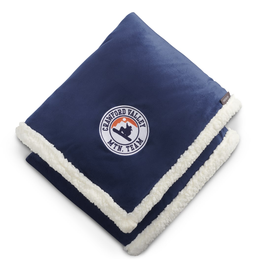 Field & Co. Field & Co.® Cambridge Oversized Sherpa Blanket - 7950-51 Blue