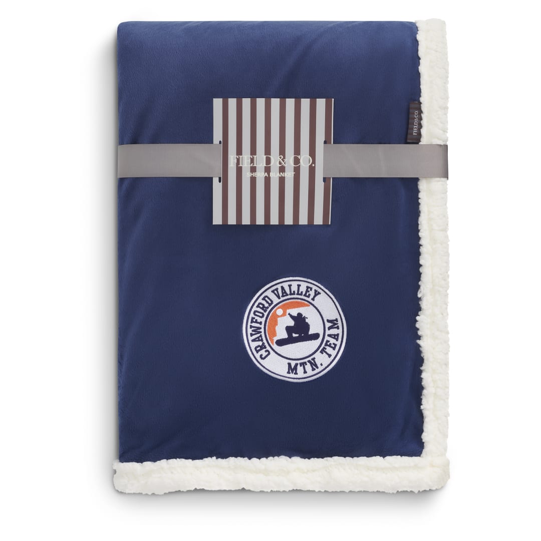 Field & Co. Field & Co.® Cambridge Oversized Sherpa Blanket - 7950-51 Blue