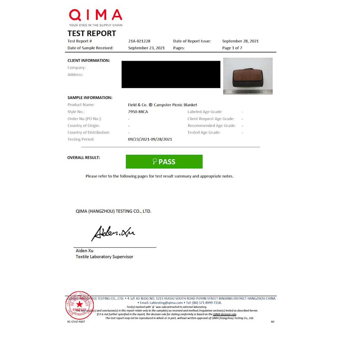 Field & Co. Field & Co.® Campster Picnic Blanket - 7950-88 Gray