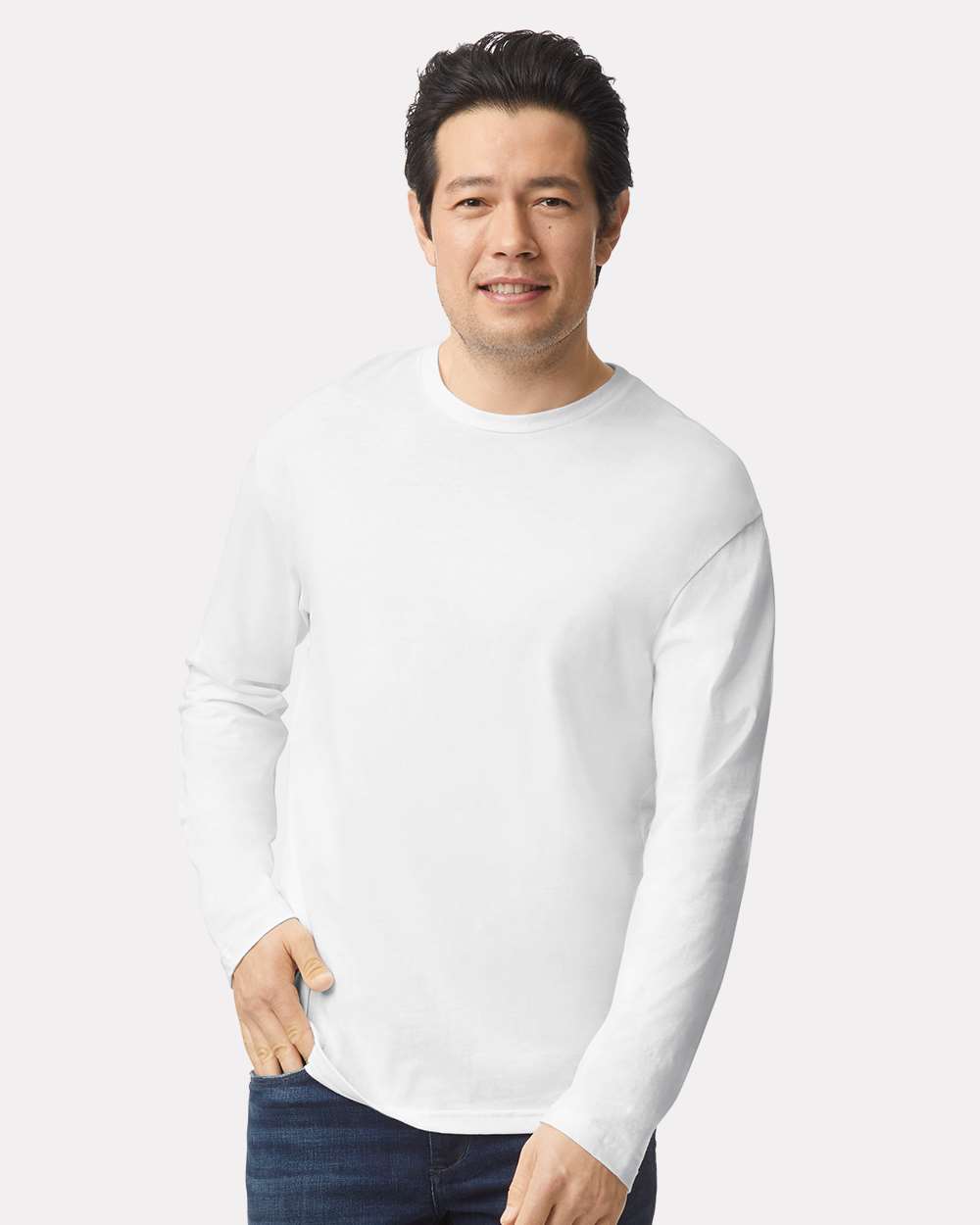 Gildan Unisex Softstyle® Long Sleeve T-Shirt - 64400 White