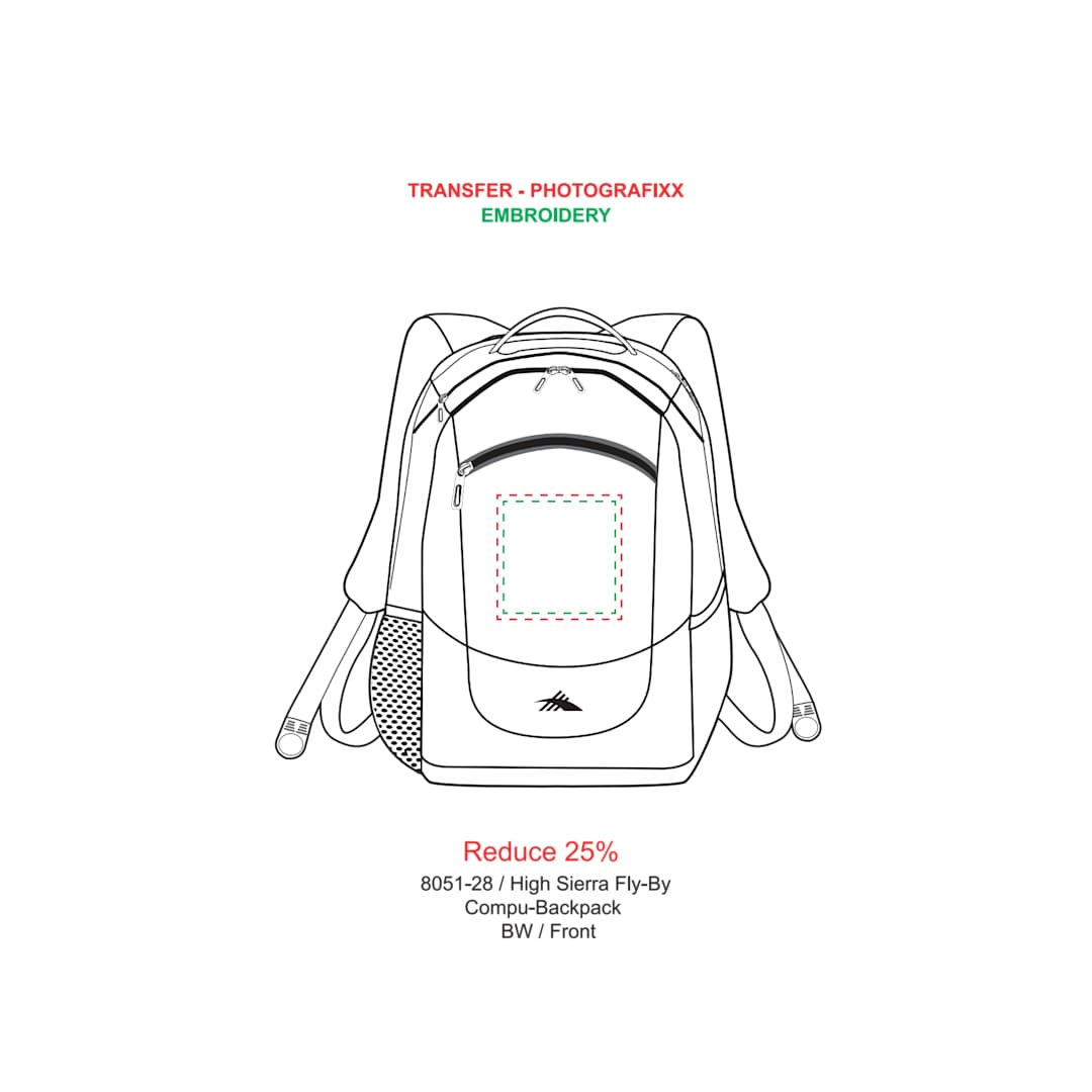 High Sierra High Sierra Fly-By 17" Computer Backpack - 8051-28 Gray