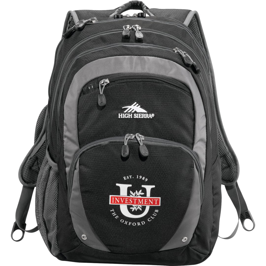 High Sierra High Sierra Overtime Fly-By 17" Computer Backpack - 8051-87 Black
