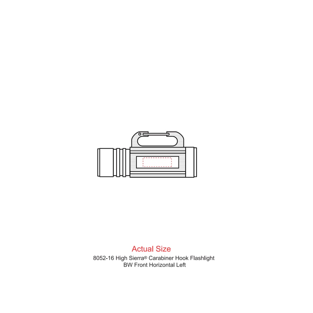 High Sierra High Sierra® Carabiner Hook Flashlight - 8052-16 Gray