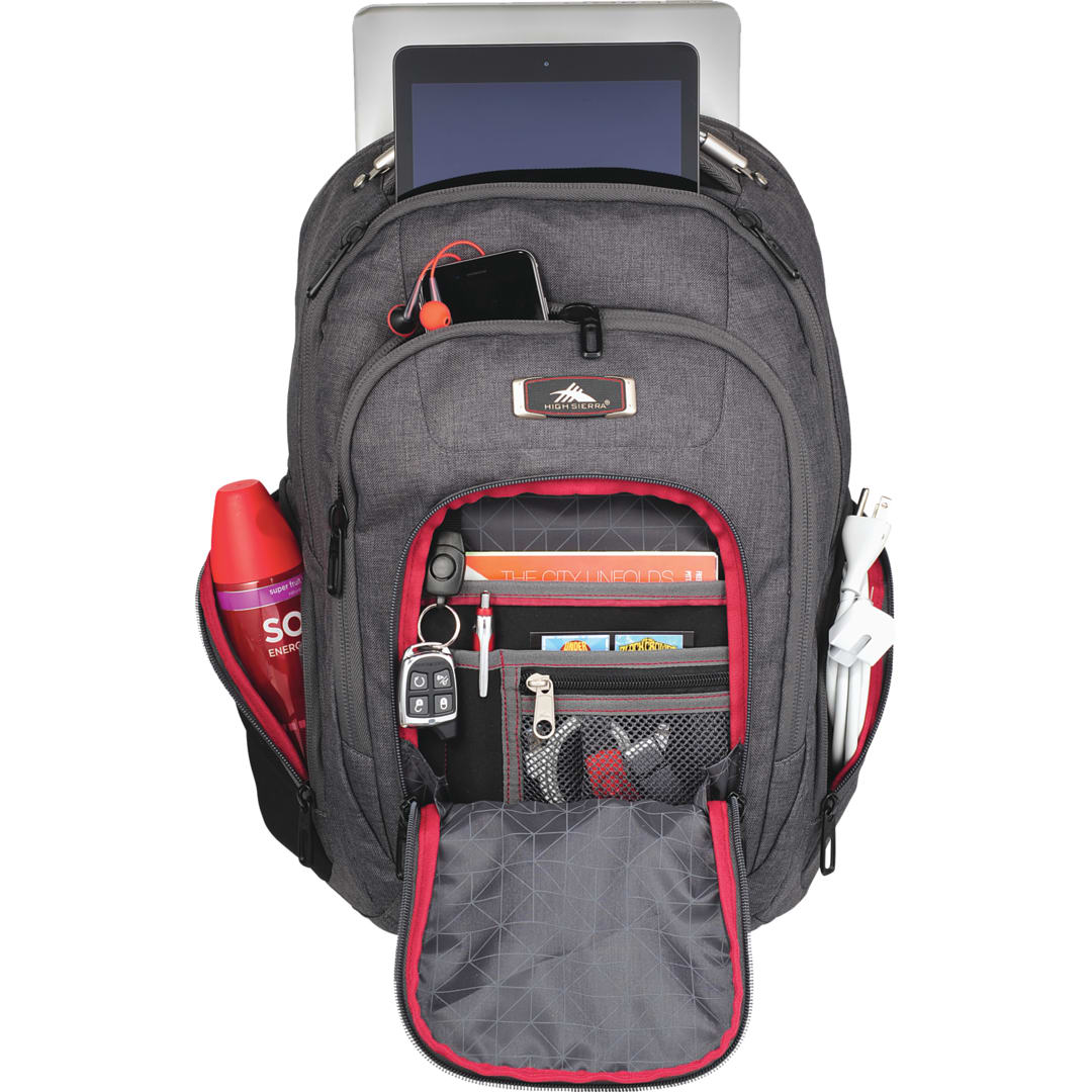 High Sierra High Sierra 17" Computer UBT Deluxe Backpack - 8052-53 Gray