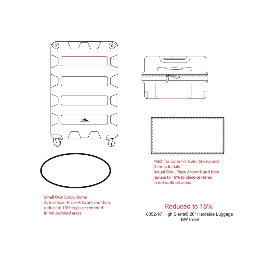 High Sierra High Sierra® 20" Hardside Luggage - 8052-97 Gray