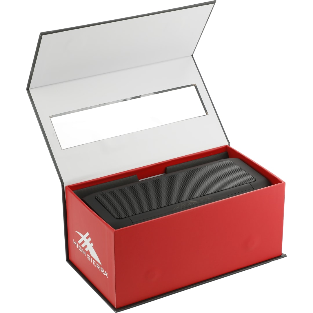 High Sierra High Sierra Outdoor Speaker &amp; Wireless PowerBank - 8053-07 Black