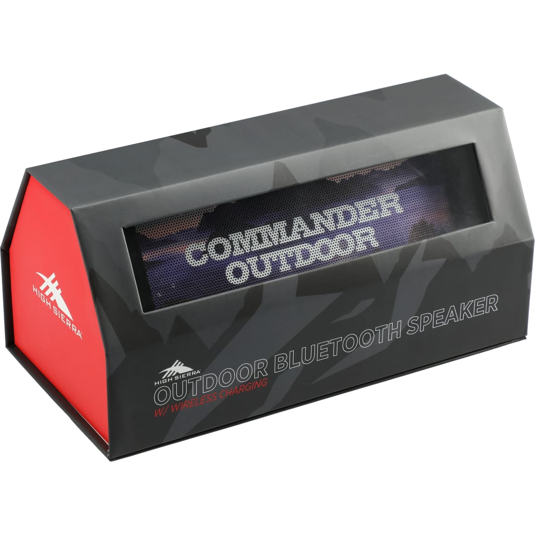 High Sierra High Sierra Outdoor Speaker &amp; Wireless PowerBank - 8053-07 Black